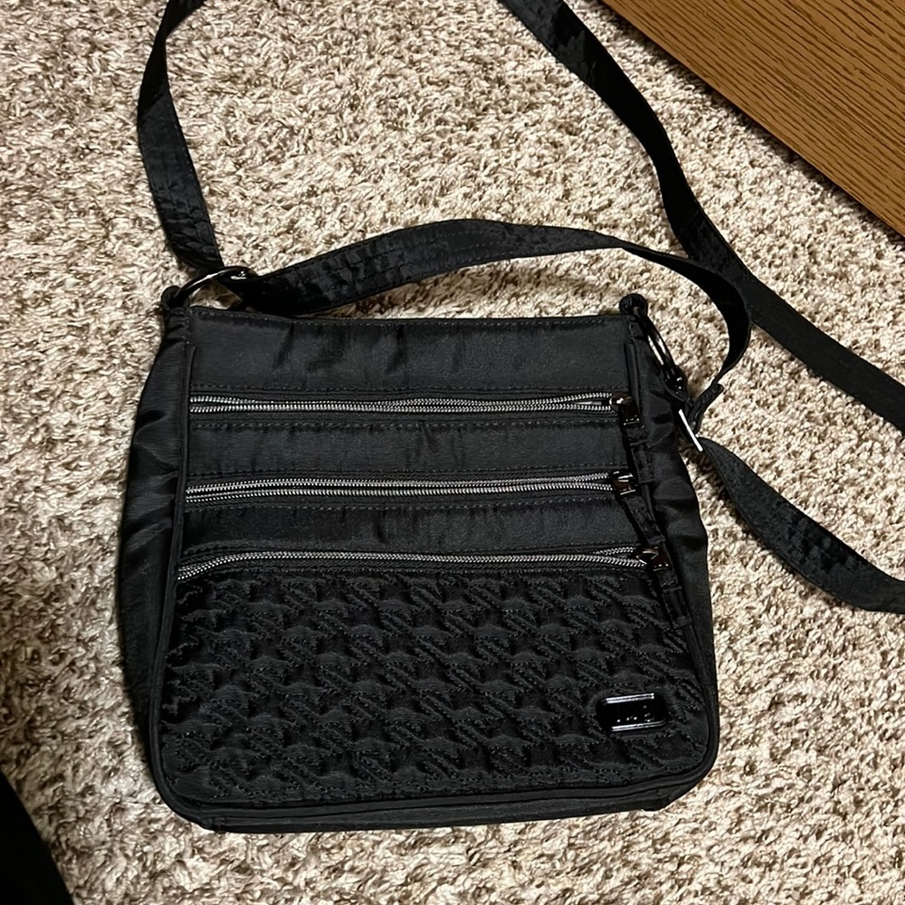 Lug crossbody with matching small wallet